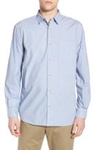 Men's French Connection Regular Fit Solid Sport Shirt - Blue
