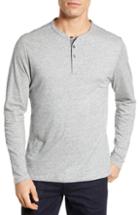 Men's Robert Barakett Flynn Long Sleeve Henley - Grey