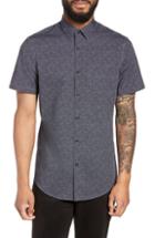 Men's Calibrate Slim Fit Print Non-iron Sport Shirt - Grey
