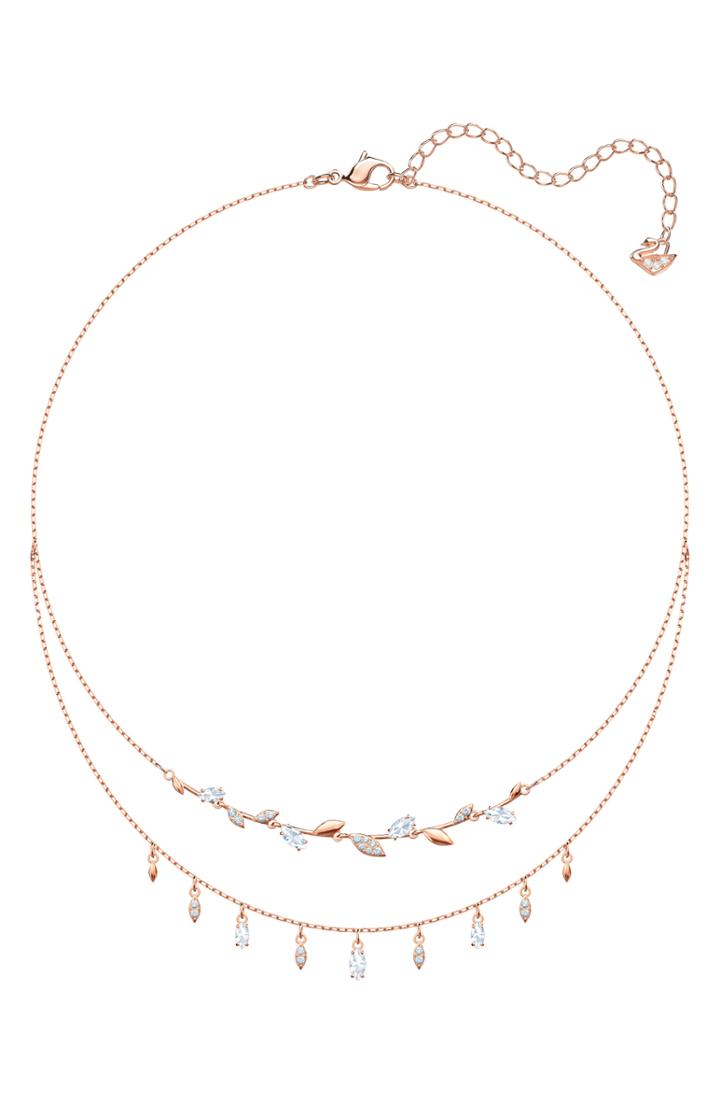 Women's Swarovski Mayfly Layered Necklace
