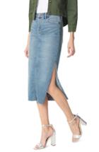 Women's Sam Edelman The Maribelle Mid Rise Denim Skirt - Blue