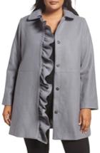 Women's Lost Ink Frill Car Coat