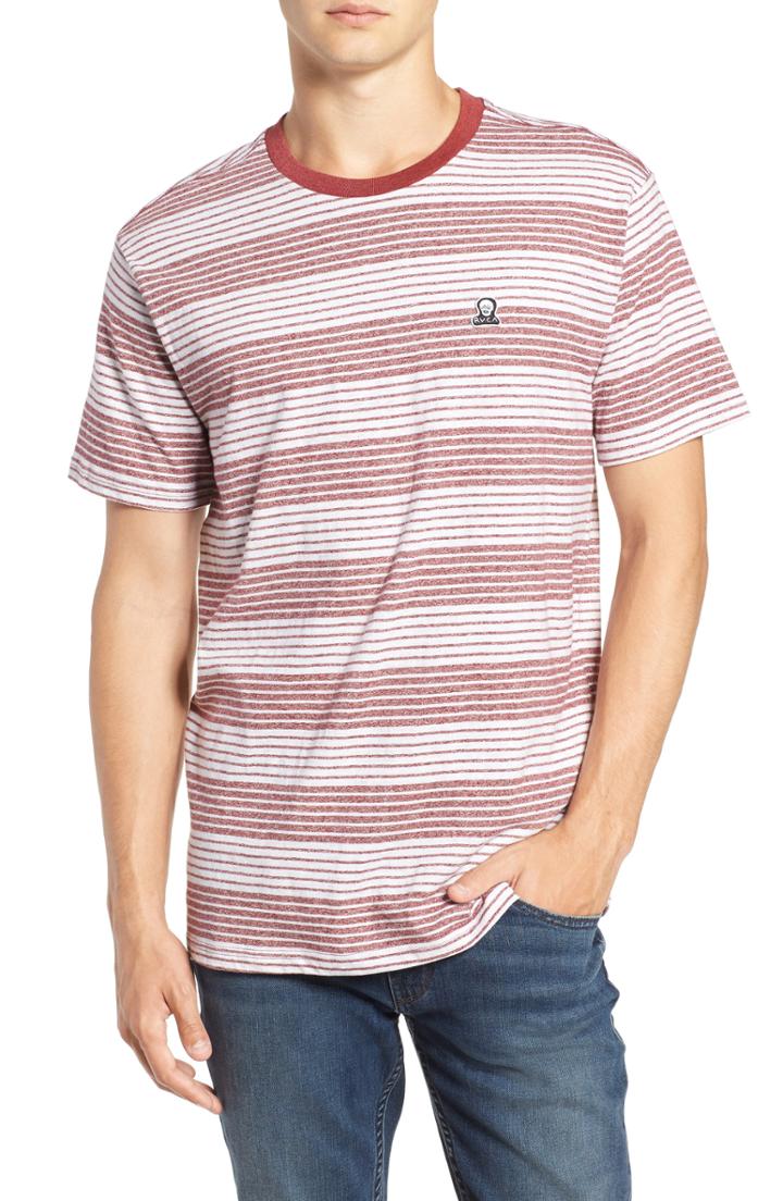 Men's Rvca Longsight T-shirt - Burgundy