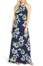 Women's Mimi Chica Floral Print High Neck Maxi Dress