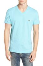 Men's Lacoste V-neck Cotton T-shirt (s) - White