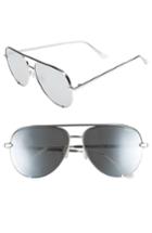 Women's Quay Australia X Desi Perkins High Key 62mm Aviator Sunglasses - Silver/ Silver
