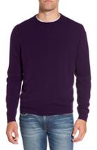 Men's Nordstrom Men's Shop Cashmere Crewneck Sweater, Size - Purple