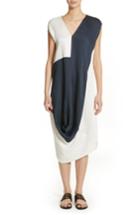 Women's Zero + Maria Cornejo Colorblock Drape Dress - White