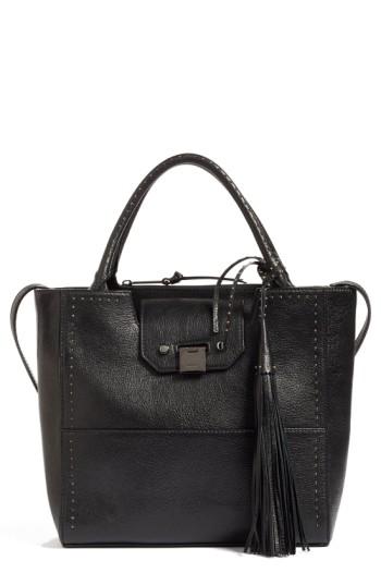 Jimmy Choo Robin Grainy Goatskin Leather Tote - Black
