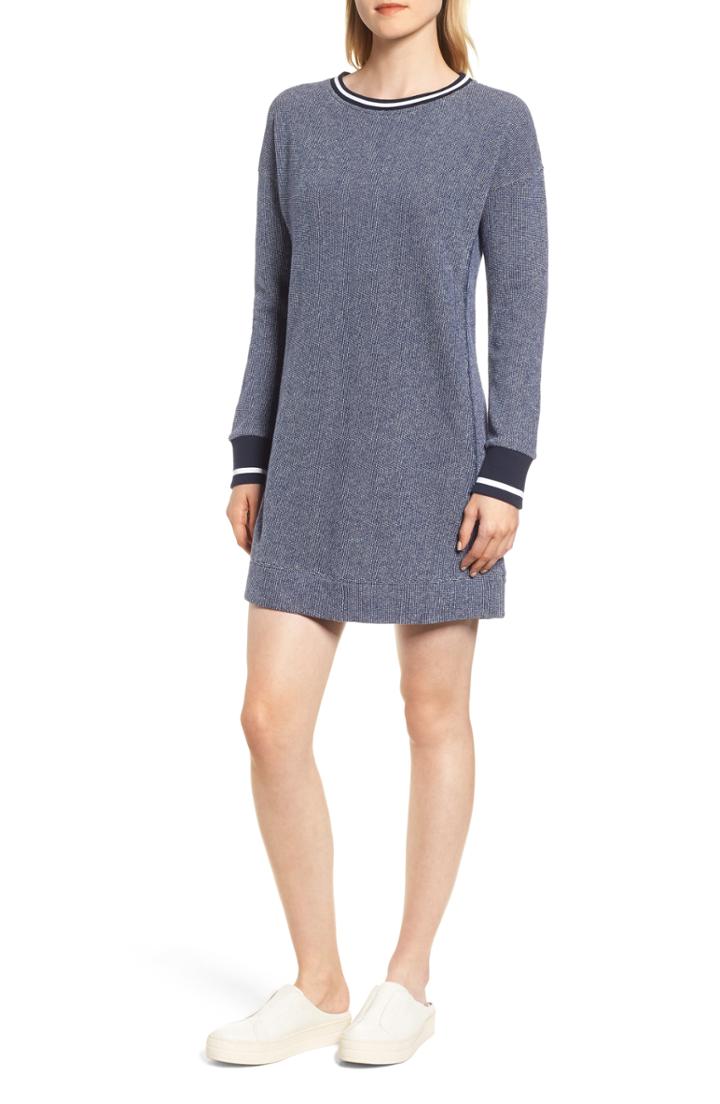 Women's Boden Doodle Dog Cotton Sweatshirt Dress (similar To 16w-18w) - Grey