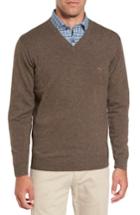 Men's Rodd & Gunn 'inchbonnie' Wool & Cashmere V-neck Sweater, Size - Brown