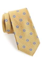Men's Nordstrom Men's Shop Northport Medallion Silk Tie, Size - Yellow