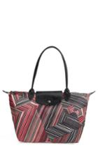 Longchamp Medium Op Art Shoulder Tote - Red