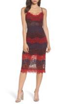 Women's Nsr Floral Lace Slipdress - Red