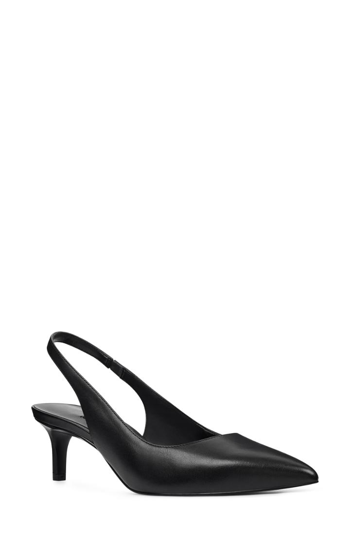 Women's Nine West Feliks Sling Back Pump .5 M - Black