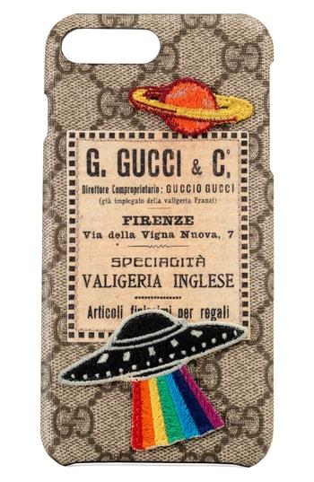 Gucci Gg Supreme Sticker Iphone 8 Case - Beige