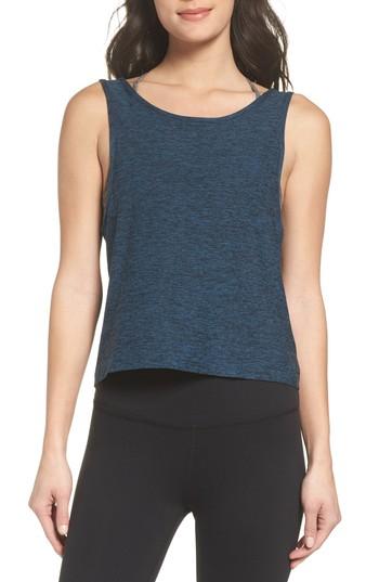 Women's Beyond Yoga Weekend Traveler Crop Tank - Blue