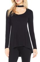Women's Vince Camuto Mock Choker Neck Long-sleeve Top - Black