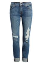 Women's Hudson Jeans Y Ripped Skinny Jeans, Size 28 - Blue