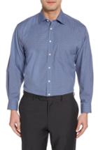Men's Nordstrom Men's Shop Smartcare Classic Fit Check Dress Shirt .5 33 - Blue