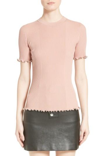 Women's Alexander Wang Ruffled Rib Knit Tee