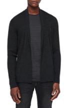 Men's Allsaints Mode Slim Fit Wool Cardigan - Black