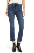Women's Hudson Jeans Bullocks High Waist Lace-up Crop Flare Jeans - Blue