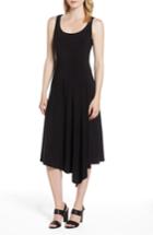 Women's Anne Klein Asymmetric Hem Midi Dress - Black