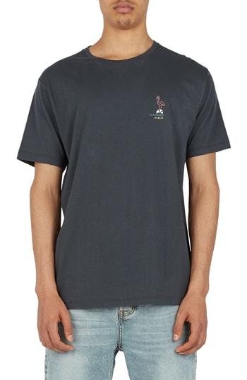 Men's Barney Cools Flamingo Disco Graphic T-shirt - Black