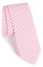 Men's The Tie Bar Check Cotton Tie, Size - Pink