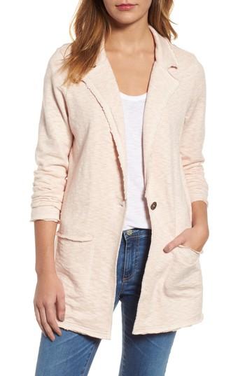 Women's Caslon Knit Boyfriend Blazer - Pink