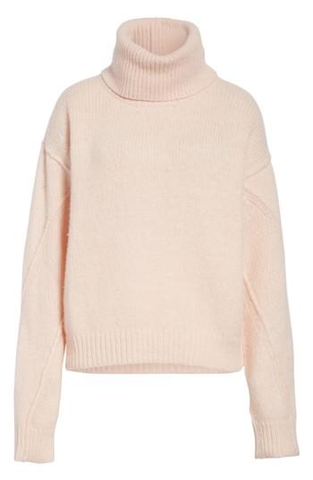 Women's Tory Burch Eva Removable Turtleneck Sweater - Grey