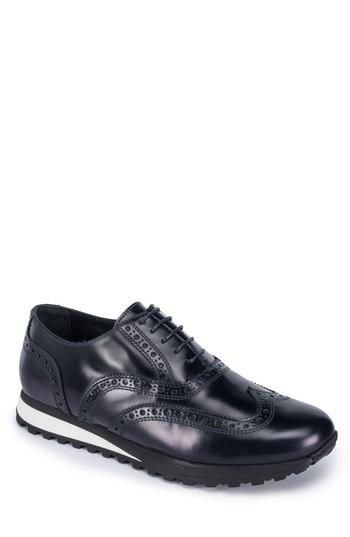 Men's Bugatchi Miami Wingtip M - Blue