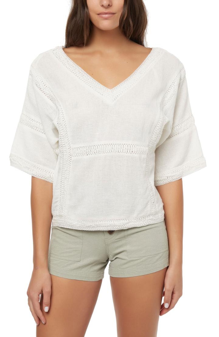 Women's O'neill Amaryll Cotton Top - Ivory