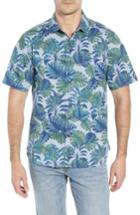 Men's Tommy Bahama Shadow Shade Fit Camp Shirt, Size Small - Blue