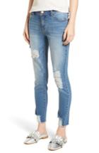 Women's 1822 Denim Decon Ripped Skinny Jeans - Blue
