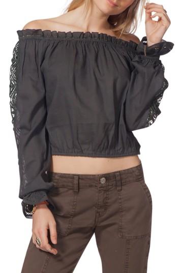 Women's Rip Curl Bay Breeze Off The Shoulder Top - Grey
