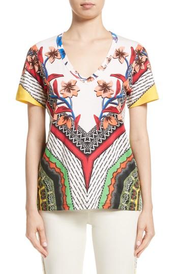 Women's Etro Floral Geo Print Tee Us / 40 It - White