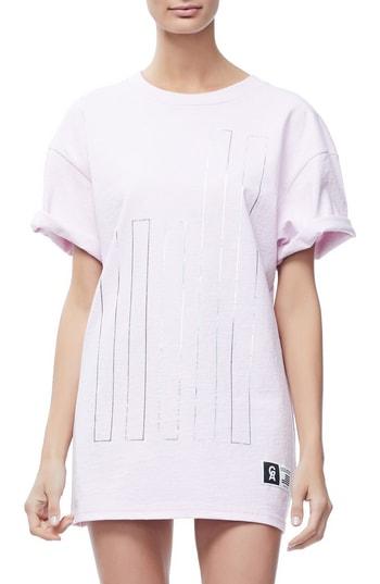 Women's Good American Flag Oversize Tee /1 - Pink