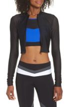 Women's Boom Boom Athletica Perforated Crop Jacket - Black