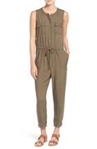Women's Caslon Sleeveless Utility Jumpsuit - Green