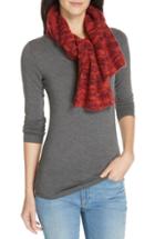 Women's Eileen Fisher Marled Knit Scarf, Size - Red