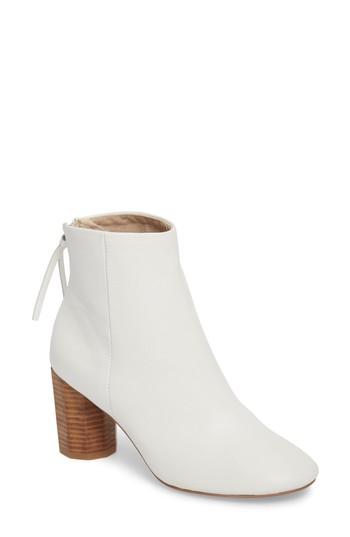 Women's Grey City Sadie Column Heel Bootie M - White