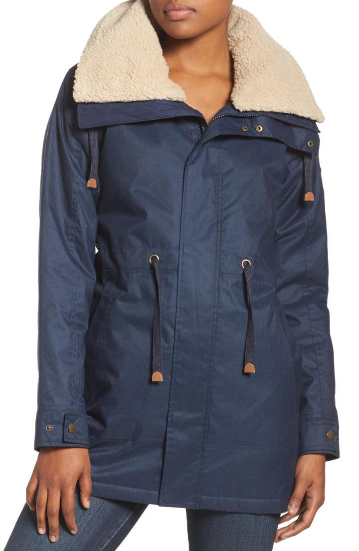 Women's Burton Hazelton Water-resistant Hooded Jacket With Removable Fleece Lining