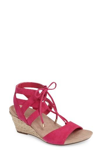 Women's Vionic Tansy Wedge Espadrille Sandal M - Pink
