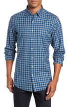 Men's Rodd & Gunn East Harbor Sports Fit Check Sport Shirt, Size - Grey