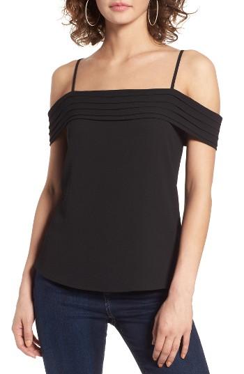 Women's Bp. Pleated Cold Shoulder Top