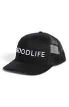Men's Goodlife Mesh Back Trucker Hat - Black