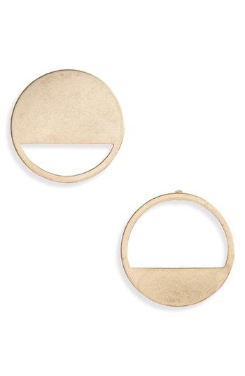 Women's Canvas Mismatch Stud Earrings