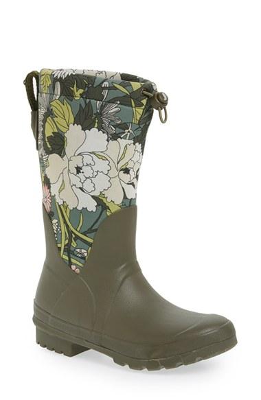 Women's Sakroots 'mezzo' Waterproof Rain Boot M - Green